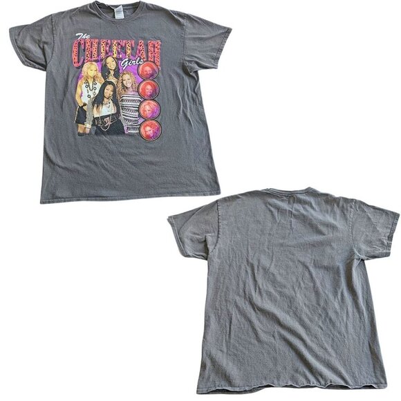 Disney Tops - Vintage Y2K CHEETAH GIRLS Gray 100% Cotton Fan Graphic T-Shirt Womens Size L